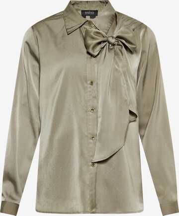 usha BLACK LABEL Blouse in Groen: voorkant