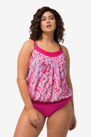 Ulla Popken Swimsuit in Pink: front