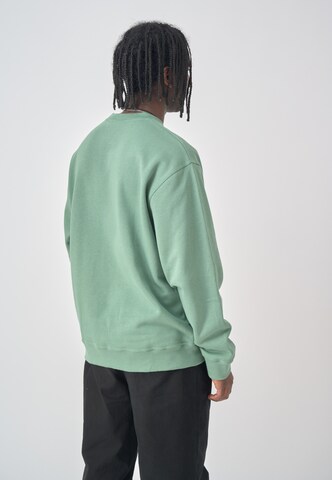 Cleptomanicx Pullover 'Sketch Gull' in Grün