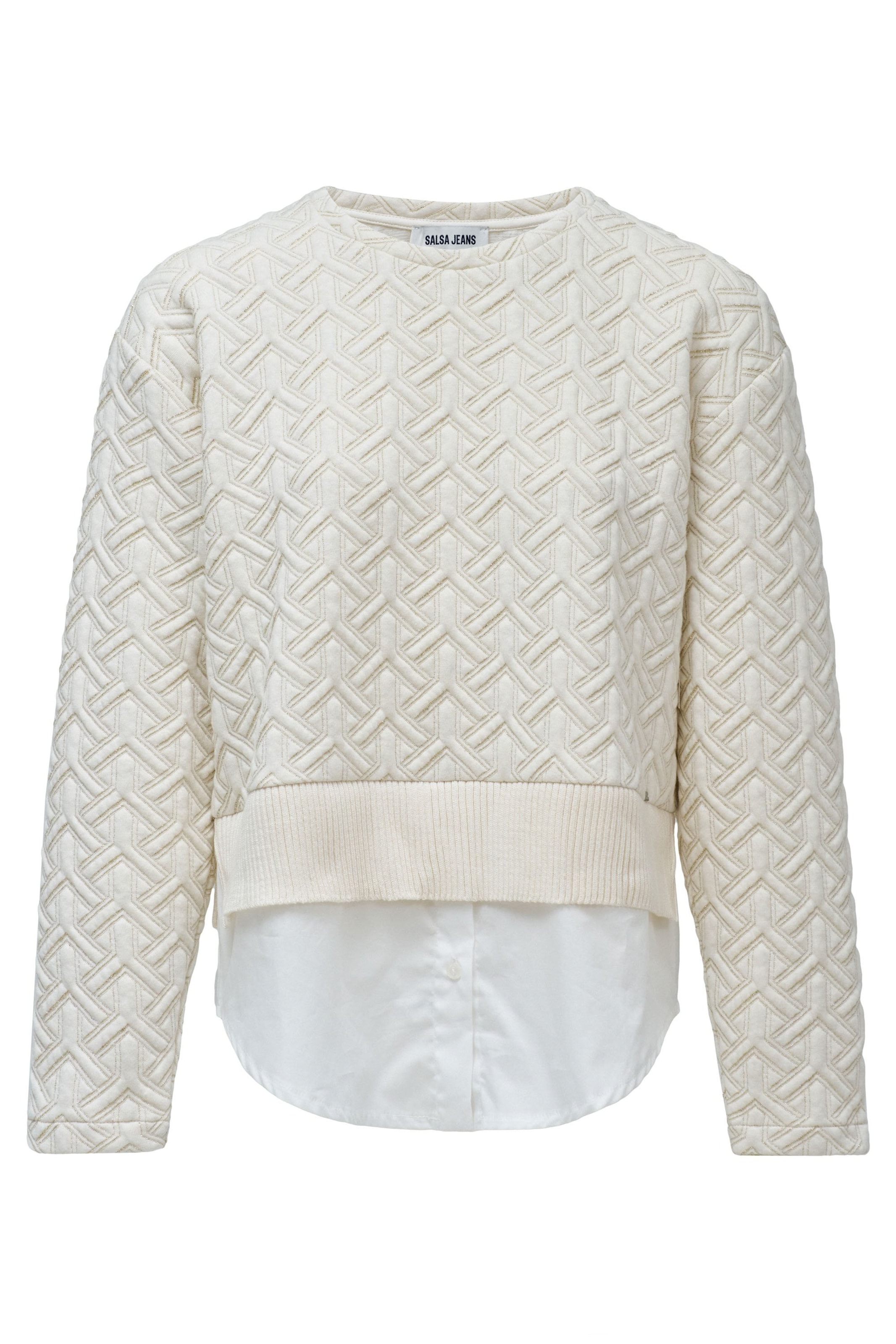 Salsa Jeans Pullover in Beige: Vorderseite