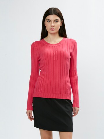Pullover di Influencer in rosa: frontale