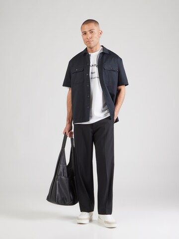 Karl Lagerfeld T-Shirt 'Rue St-Guillaume' in Weiß