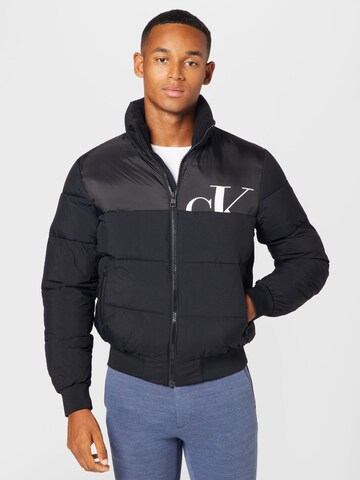 Calvin Klein Jeans Jacke in Schwarz: predná strana