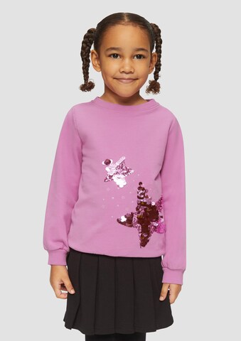 s.Oliver Sweatshirt in Roze: voorkant