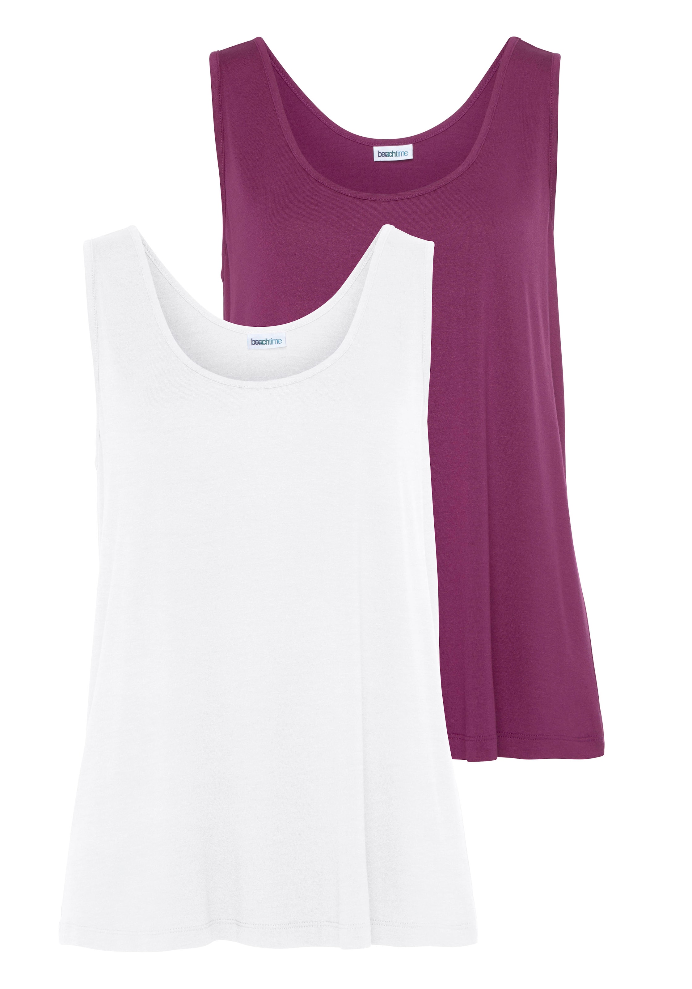 BEACH TIME Top in Purple: front