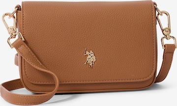 U.S. POLO ASSN. Umhängetasche 'Mansion' in Braun: Vorderseite