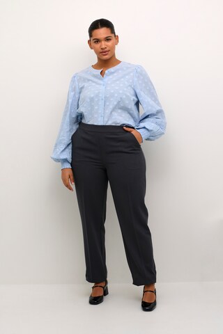 KAFFE CURVE Bluse 'Loulou' in Blau