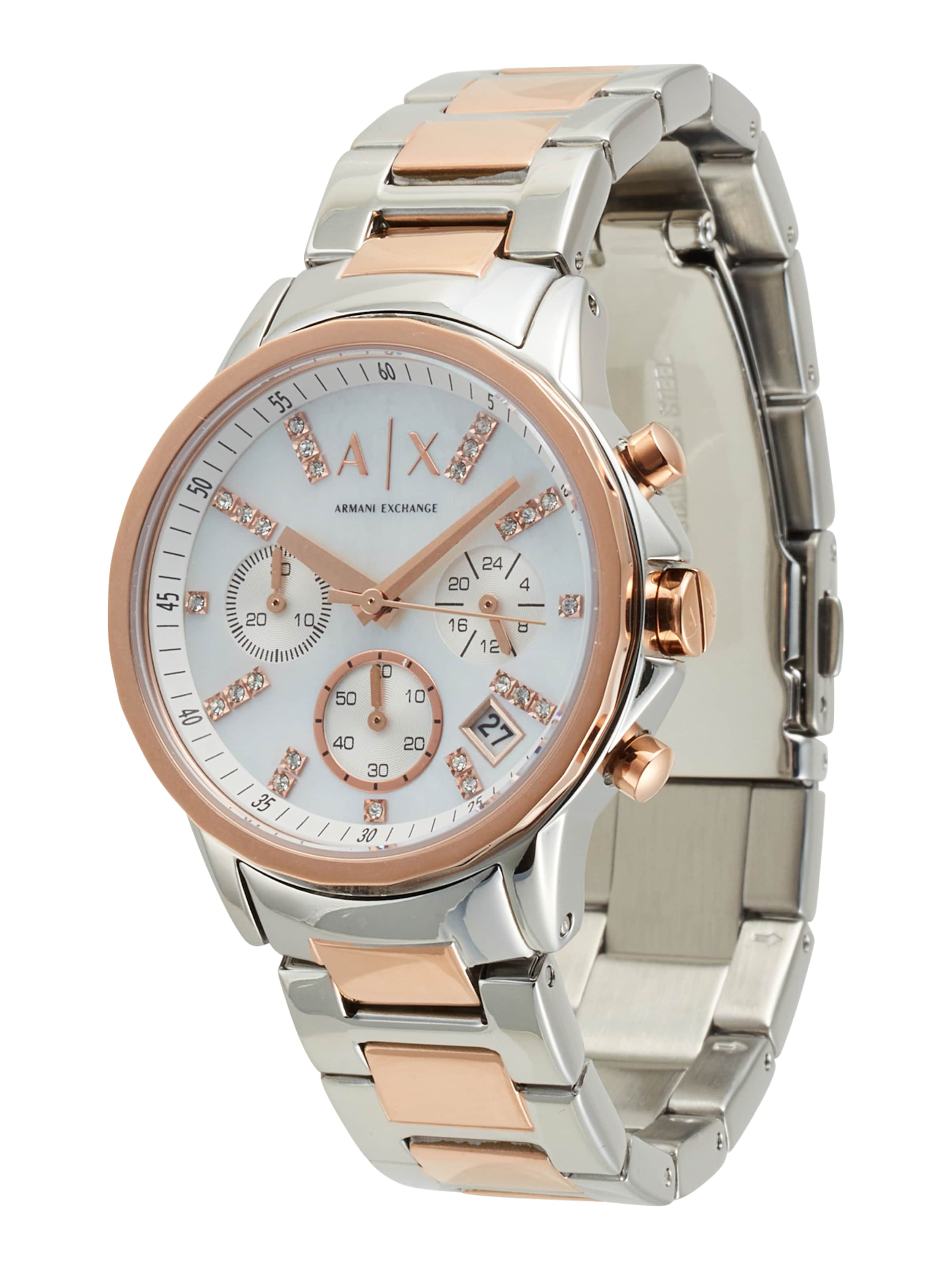 ARMANI EXCHANGE Analoog horloge in Zilver: voorkant