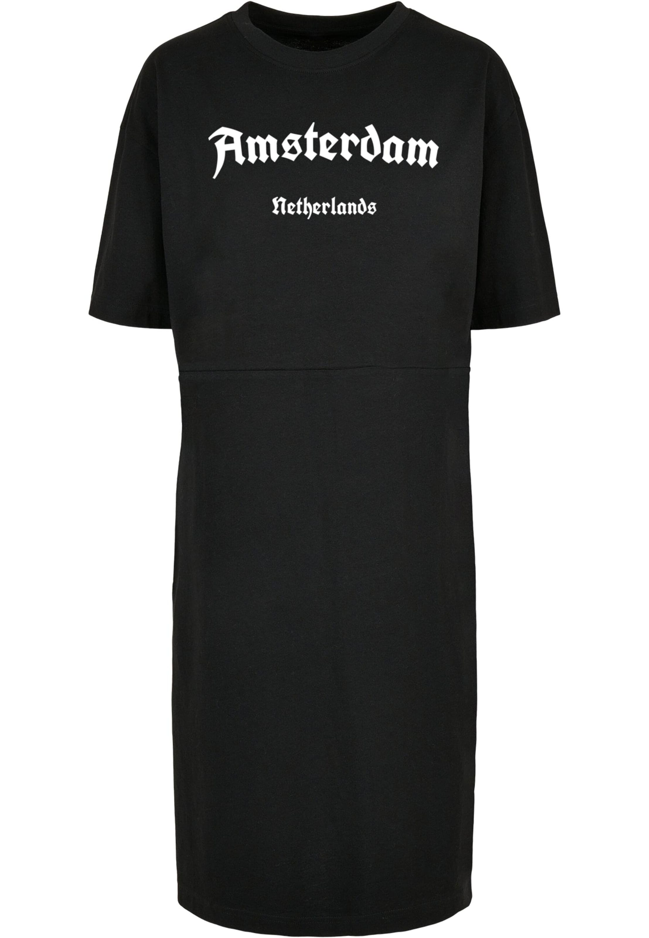 Merchcode Kleid 'Amsterdam' in Schwarz: Vorderseite