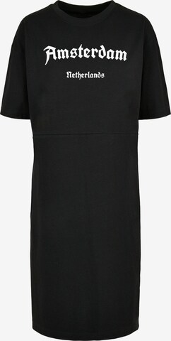 Merchcode Dress 'Amsterdam' in Black: front