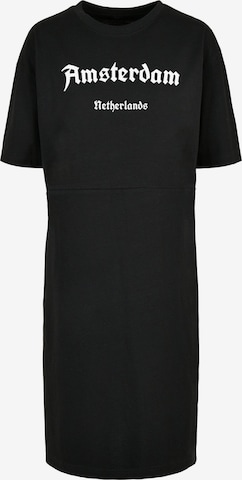 Merchcode Dress 'Amsterdam' in Black: front