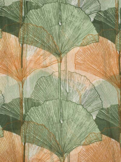 styleBREAKER Schal 'Langer Schal Ginkgo Leaves' in One Size in grün, Produktansicht