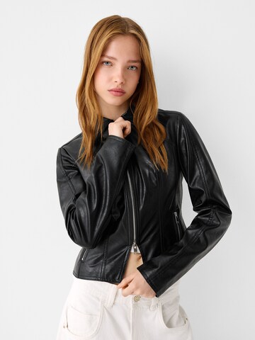 Veste mi-saison Bershka en noir : devant