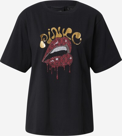 PINKO Shirt 'MANTOVA' in gold / rot / schwarz / weiß, Produktansicht