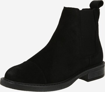 Ca'Shott Chelsea boots 'TINA' in Zwart: voorkant