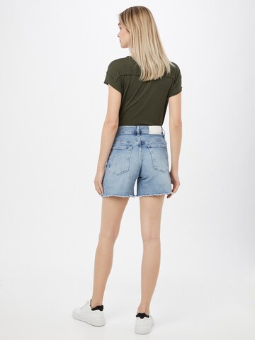 7 for all mankind Skinny Shorts 'BILLIE' in Blau