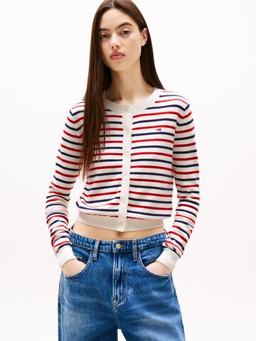Tommy Jeans - Cárdigan 'ESSENTIAL' en blanco: frente