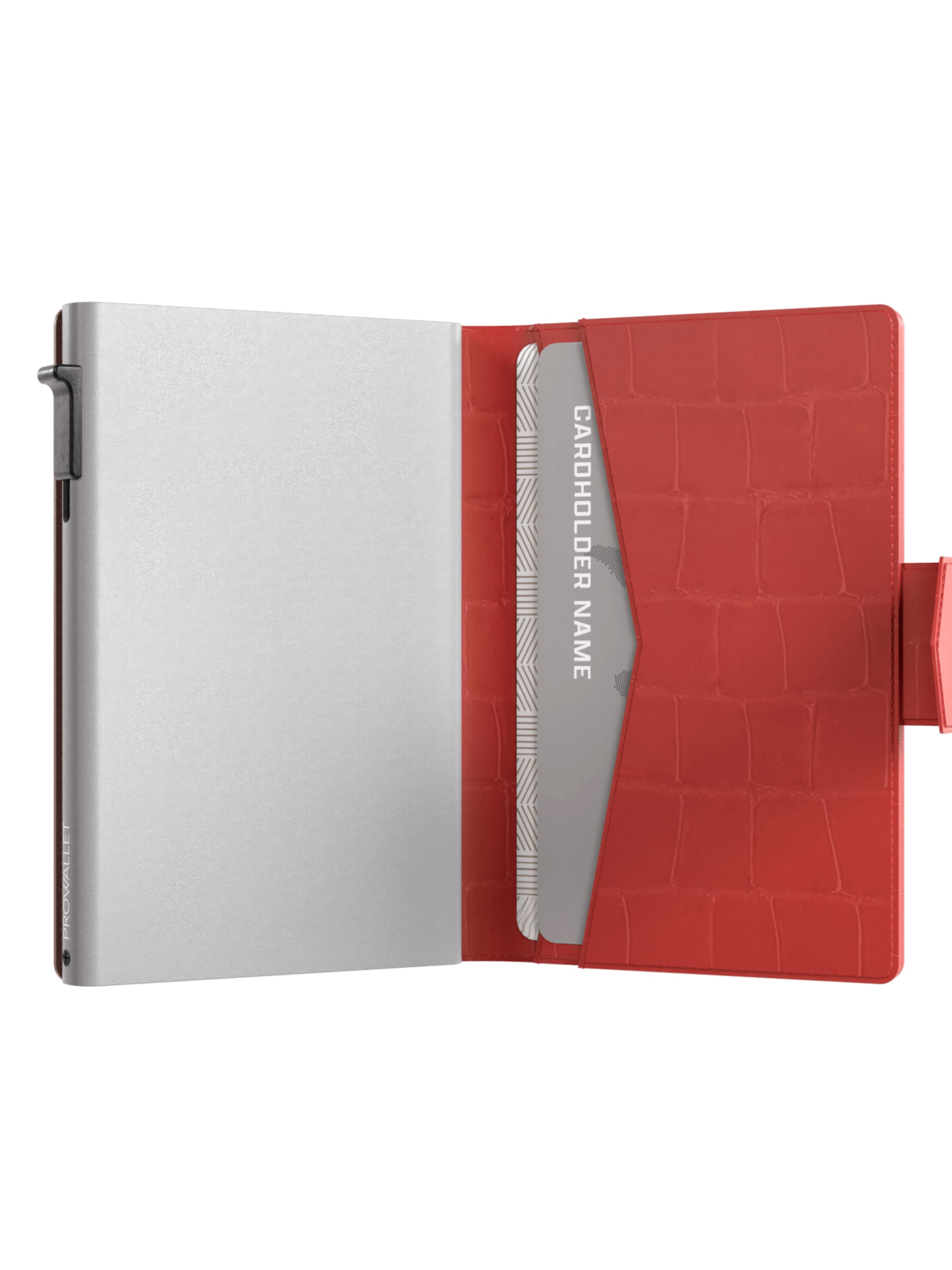 Prowallet Wallet 'Pasjeshouder Plus Croco' in Red