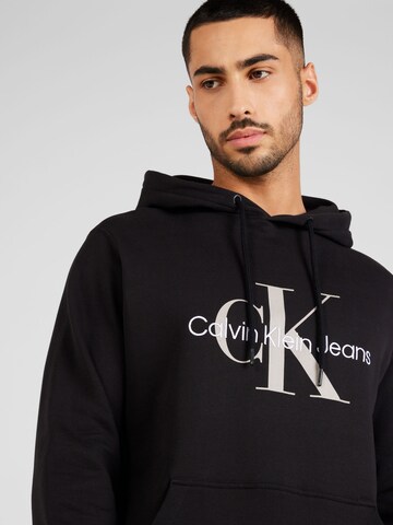 Bluză de molton 'Essentials' de la Calvin Klein Jeans pe negru