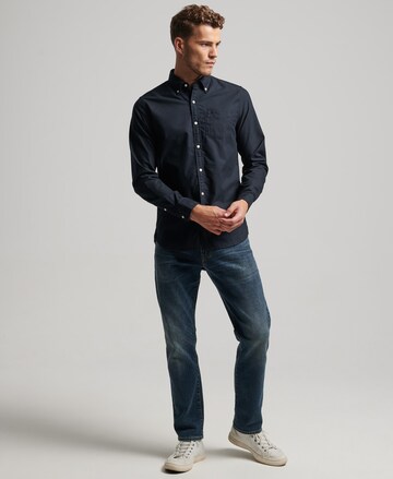 Superdry Regular fit Button Up Shirt in Blue