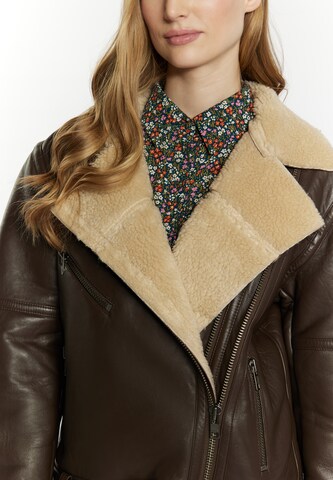 DreiMaster Vintage Between-season jacket 'Imane' in Brown