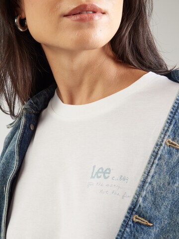 T-shirt Lee en blanc