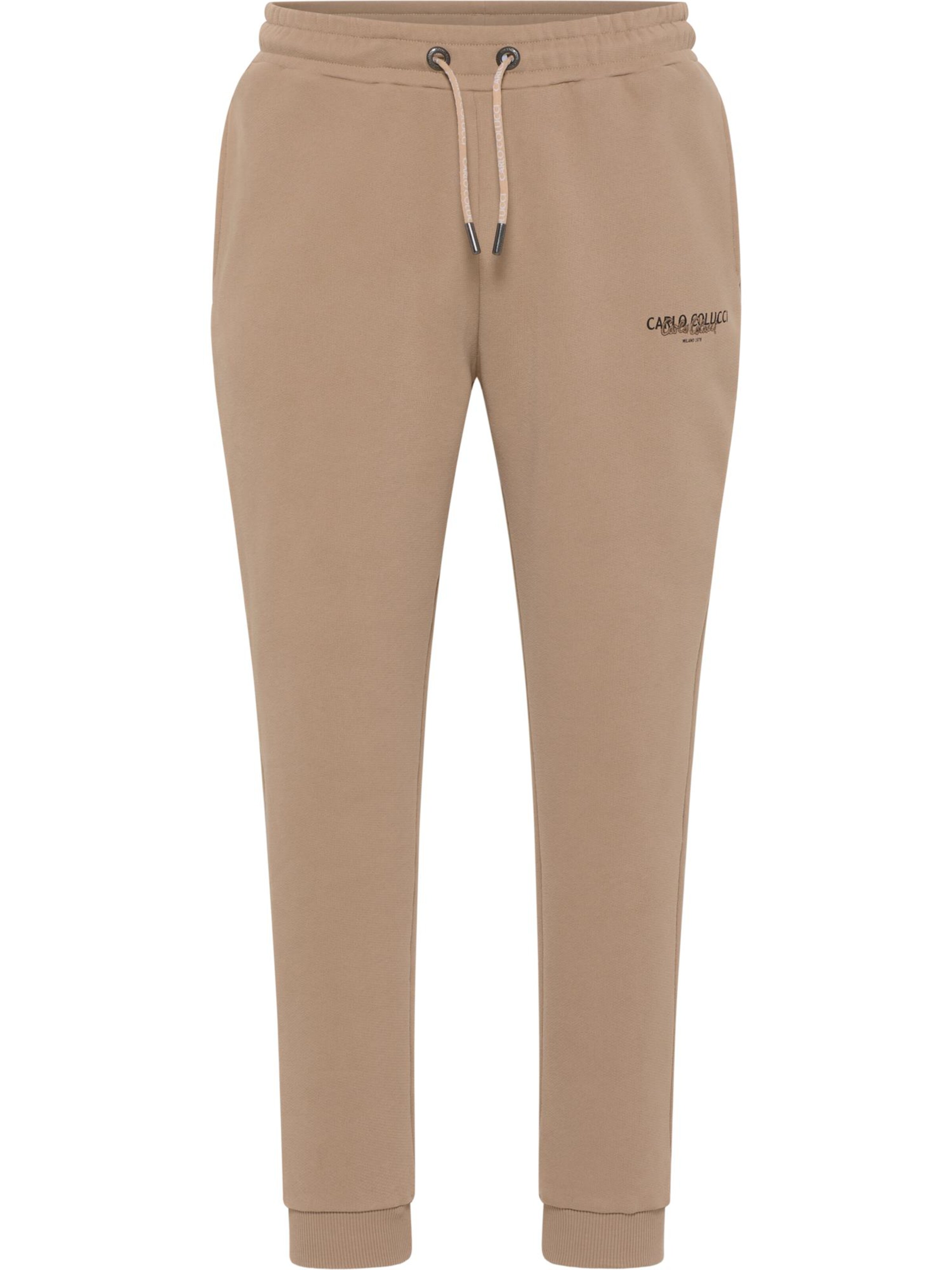 Carlo Colucci Broek 'De Salvo' in Beige: voorkant