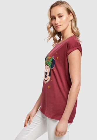 T-shirt 'Minnie Mouse - Happy Christmas' ABSOLUTE CULT en rouge
