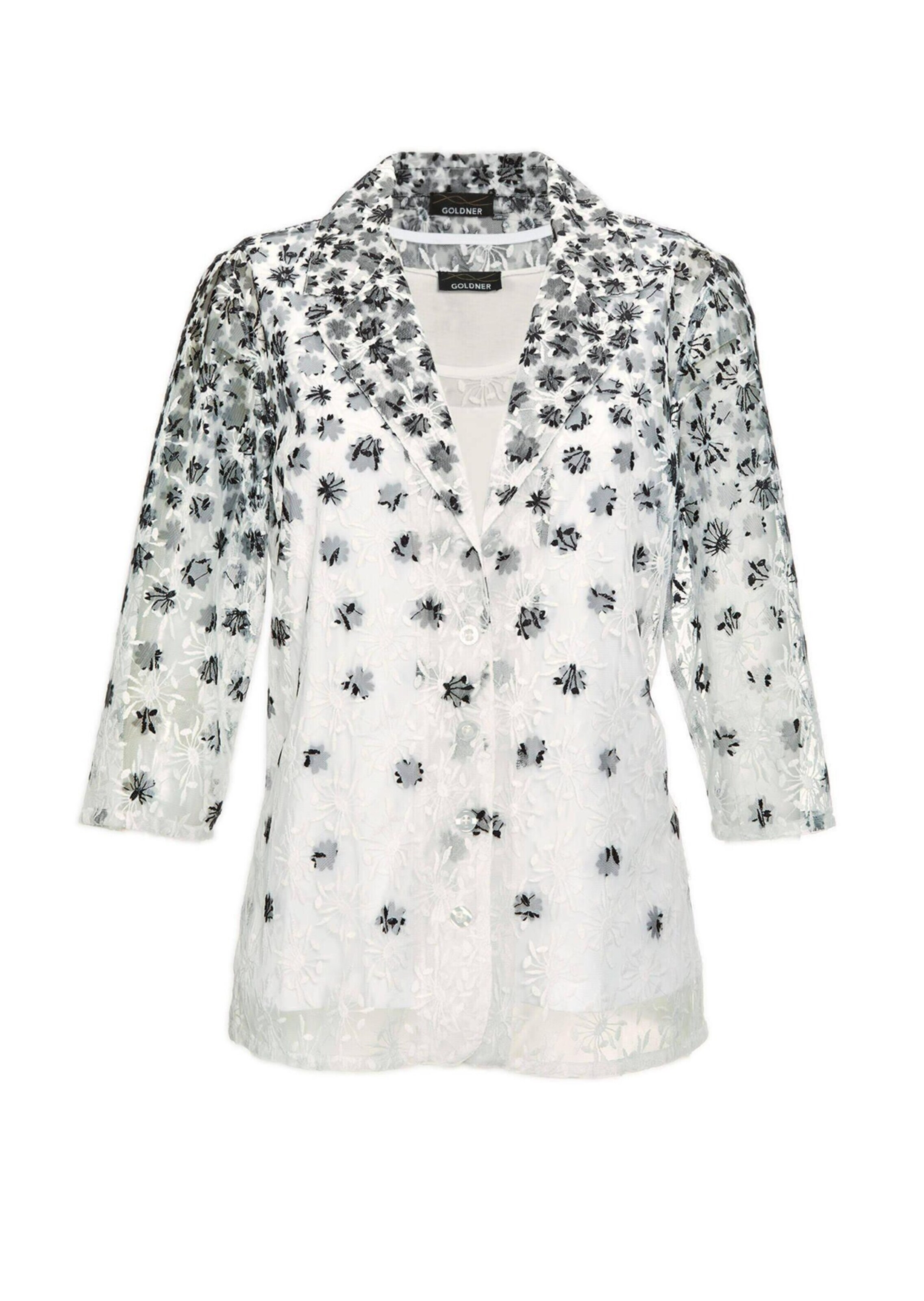 Goldner Blouse in Wit: voorkant