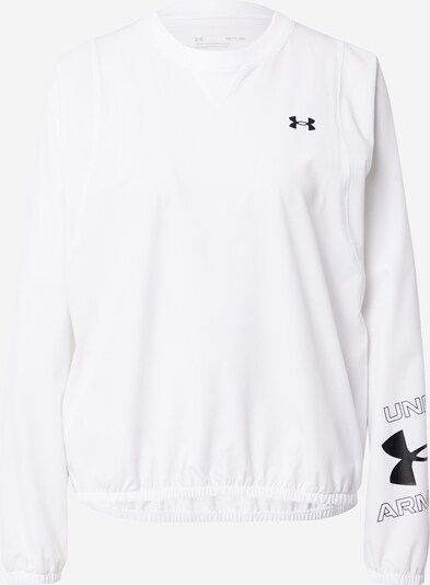 UNDER ARMOUR Sportsweatshirt in schwarz / weiß, Produktansicht