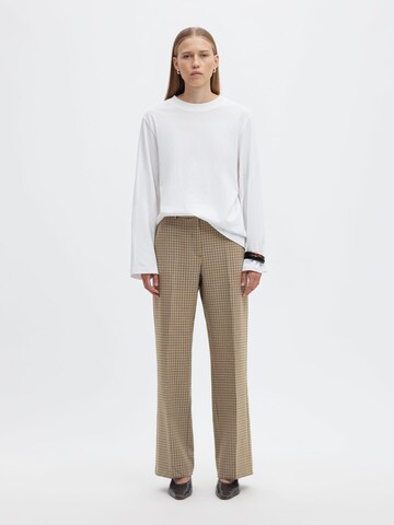 SELECTED Regular Broek in Bruin