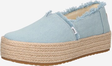 TOMS Espadrilky 'VALENCIA' - Modrá: predná strana