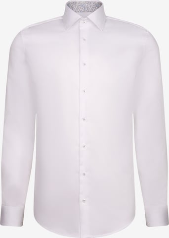 Coupe slim Chemise business 'Schwarze Rose' SEIDENSTICKER en blanc : devant
