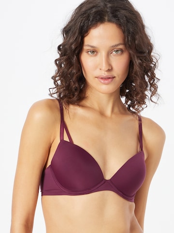 Calvin Klein Underwear Push-up Melltartó - rózsaszín: elől