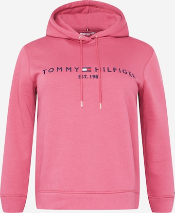 Tommy Hilfiger Curve Sweatshirt i rosa: framsida
