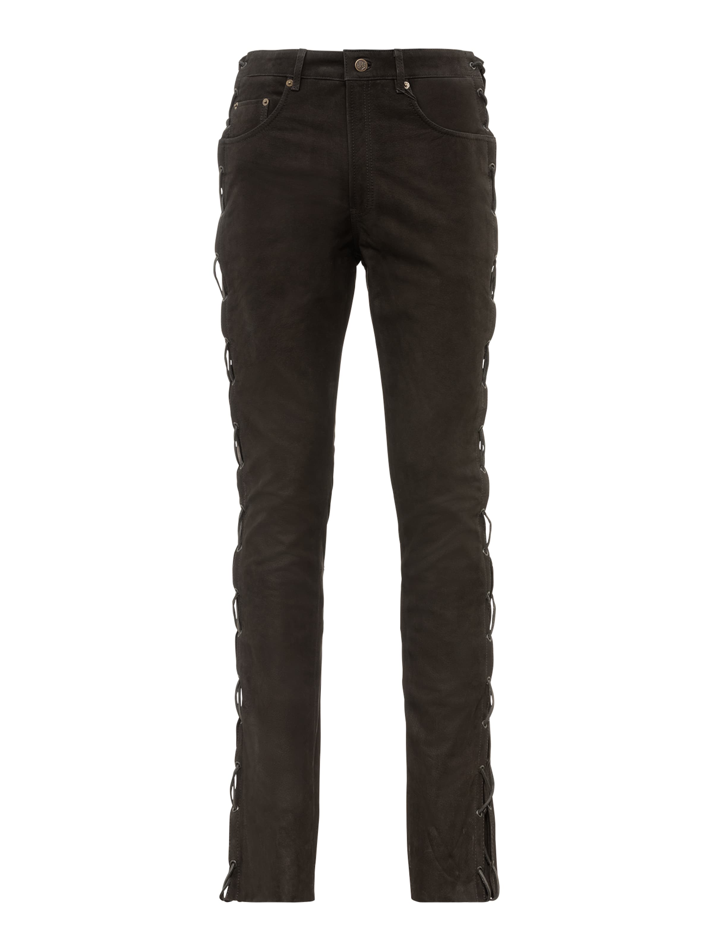 RICANO - Slimfit Pantalón 'RT-101' en negro: frente