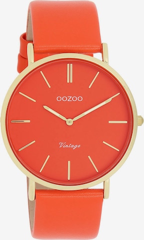 OOZOO Uhr in Orange: predná strana