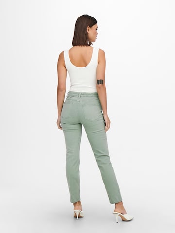 ONLY Slimfit Jeans 'EMILY' in Groen