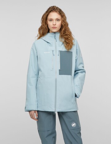 MAMMUT Outdoor Jacket in Blue: front