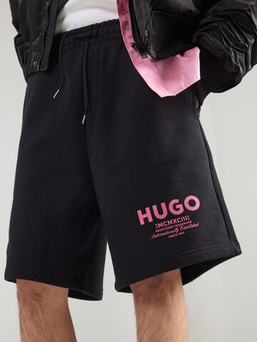 HUGO Свободный крой Штаны 'Nomario' в Черный