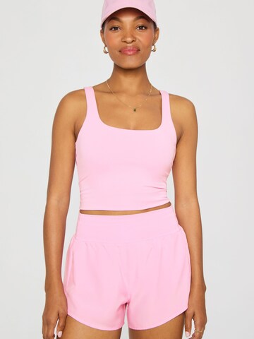Fabletics Top `PURELUXE BUILT-IN BRA TANK` in Pink: Vorderseite
