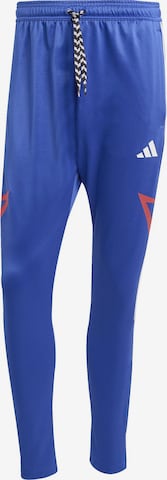 mėlyna ADIDAS SPORTSWEAR Prigludęs Sportinės kelnės 'Tiro': priekis
