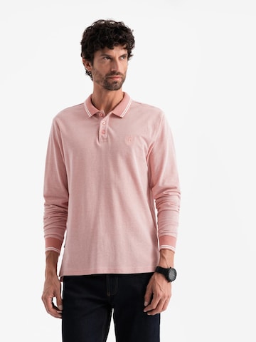 T-Shirt 'OM-POLS-0129' Ombre en rose : devant