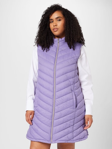 Fransa Vest in Purple: front