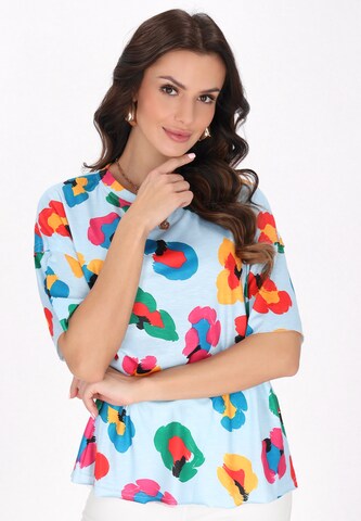 faina Shirt 'Fashion Look' in Blauw: voorkant