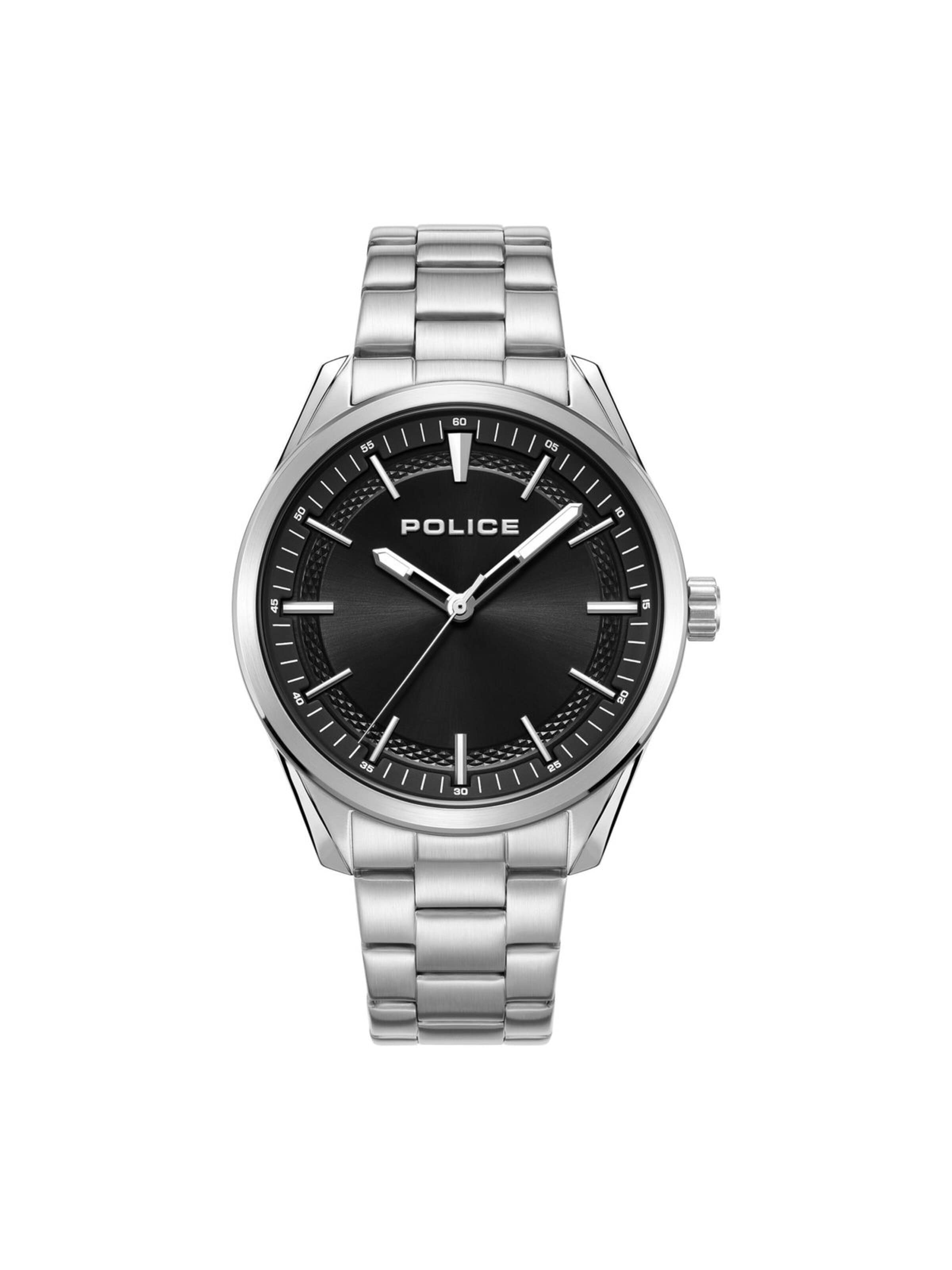 Montre à affichage analogique POLICE en noir : devant