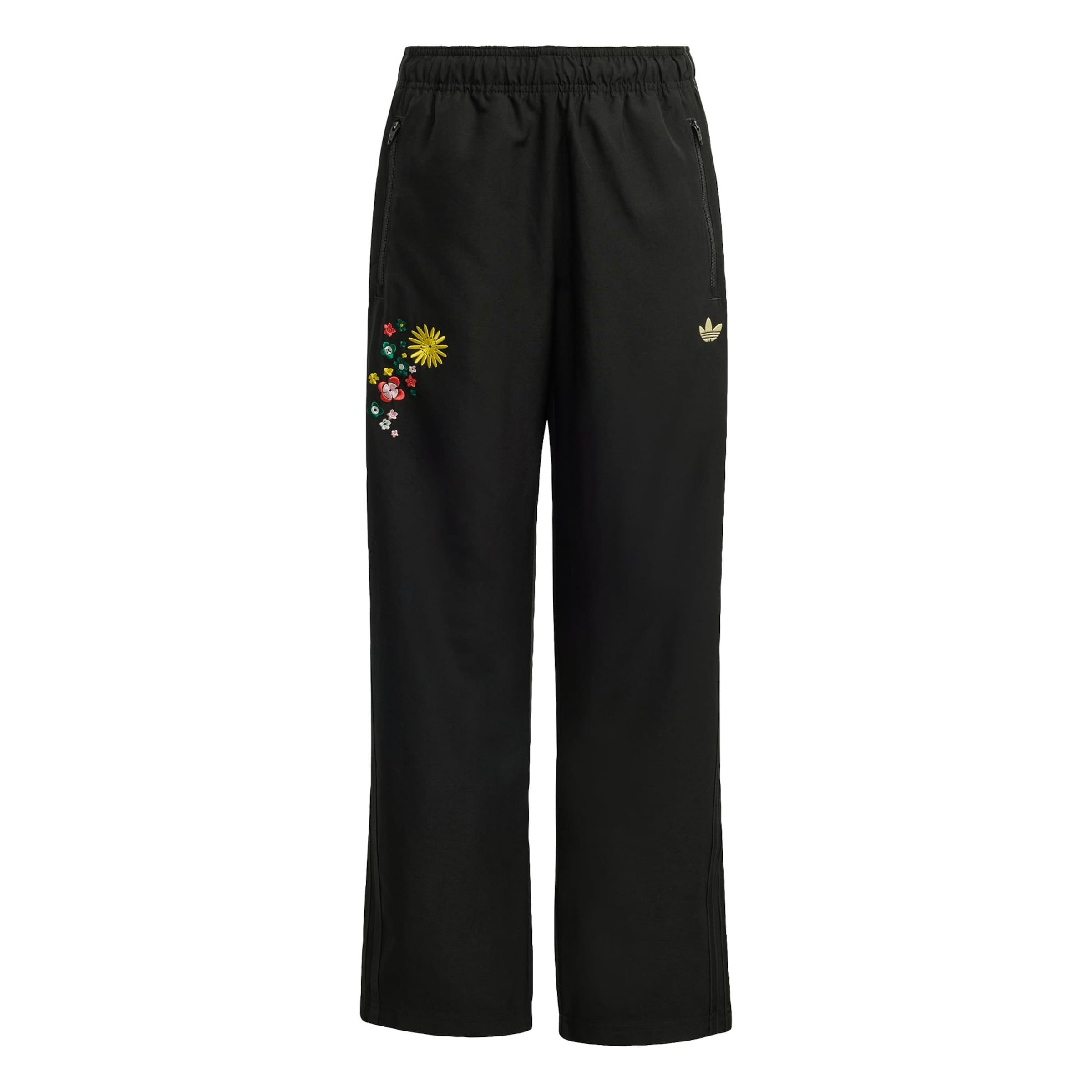ADIDAS ORIGINALS Loose fit Trousers 'Adidas Originals x Liberty London' in Black: front
