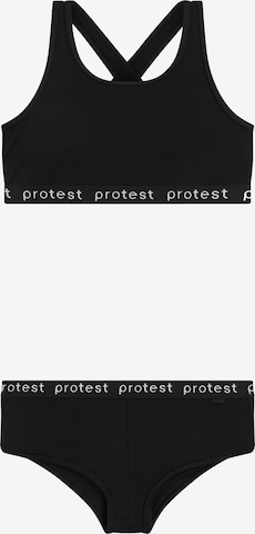 PROTEST Bikini 'PRTBeau JR' in Schwarz: Vorderseite