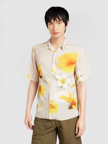 Only & Sons - Ajuste regular Camisa 'ONSALO' en beige: frente