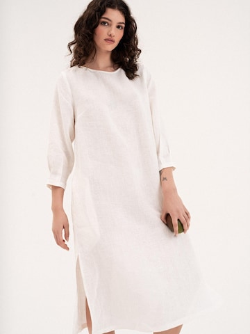 AmourLinen Dress 'Amalia' in White: front
